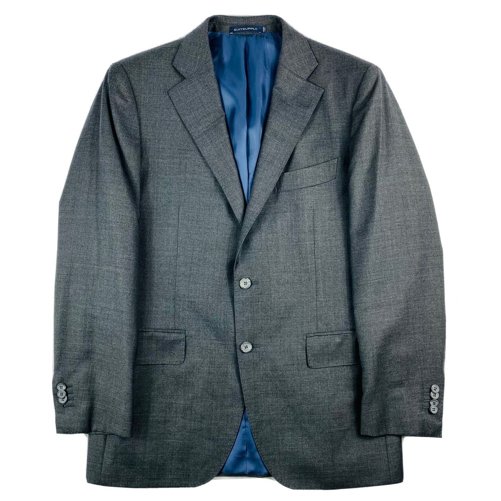 Suit Supply Recent Vitale Barberis Lazio Gray Mens Wool Blazer 42R LNWOT